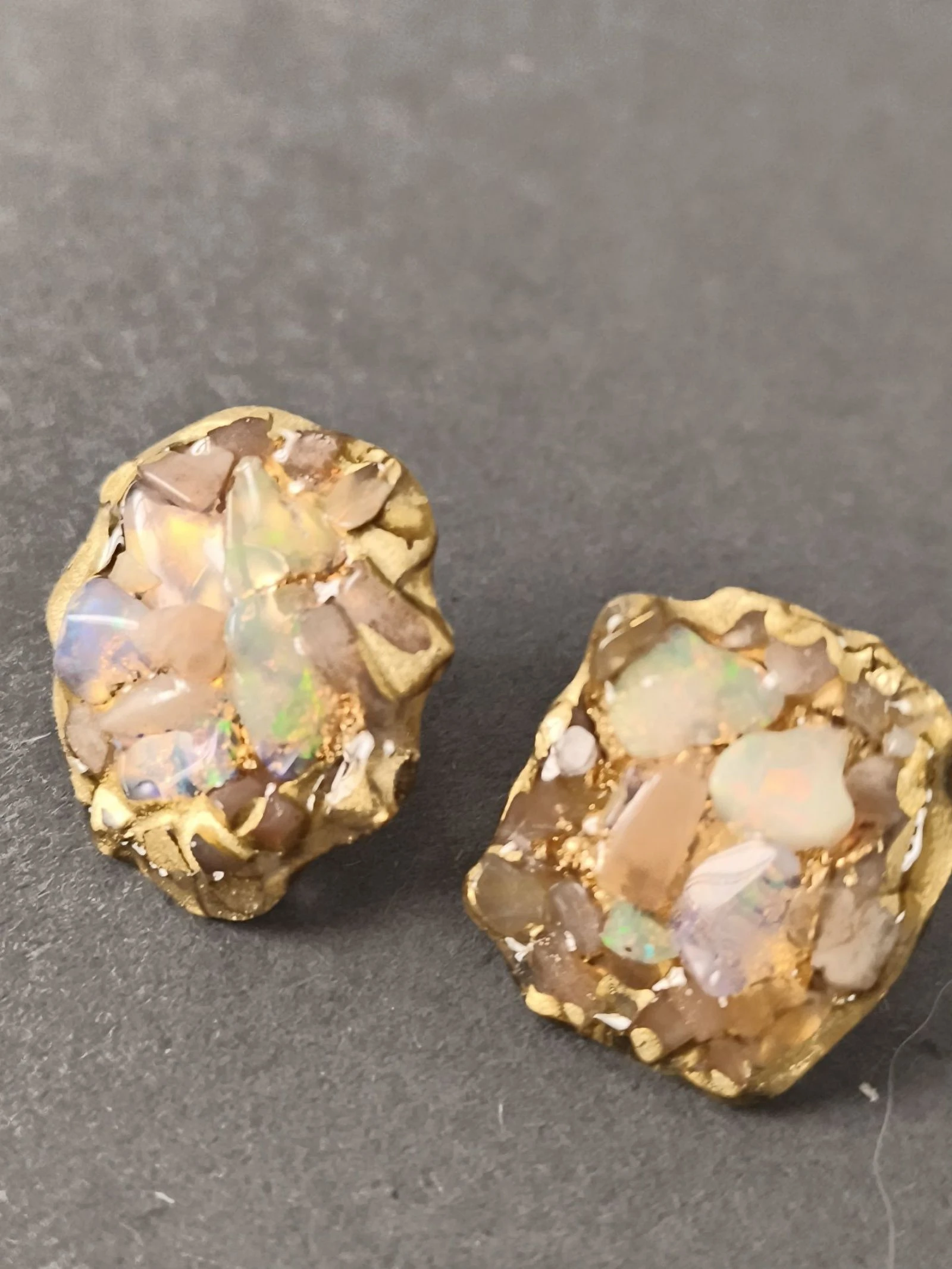 Boucles d'oreilles opale 